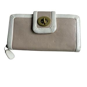 Vintage Coach Continental Zip Around Leather Wallet